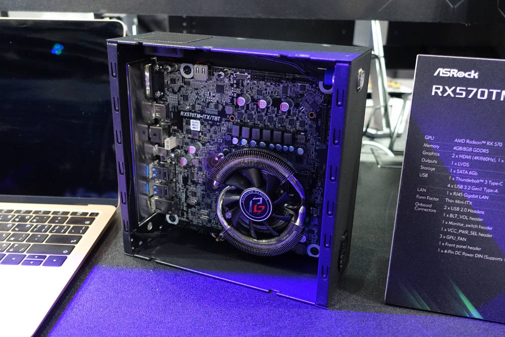 ASRock RX570TM-ITX TBT GPU esterna su Thunderbolt