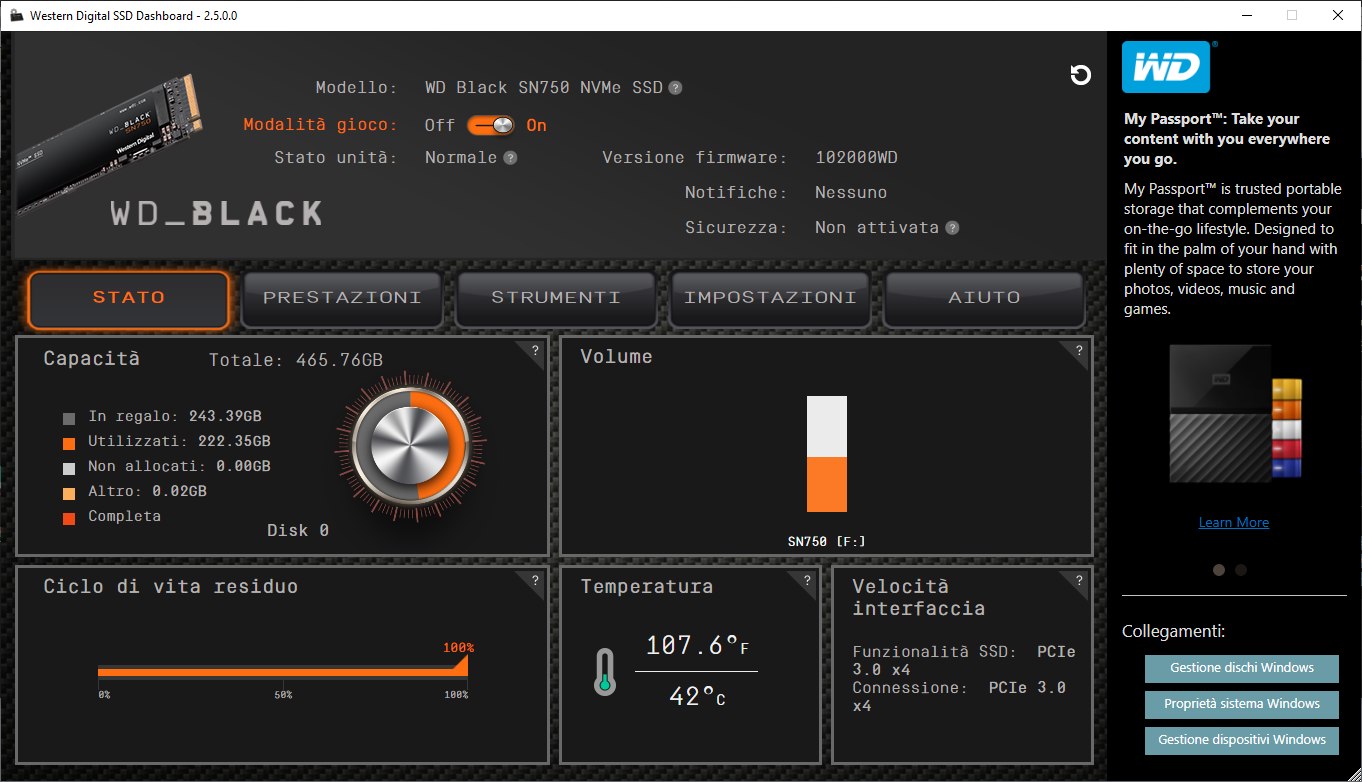 dashboard western digital