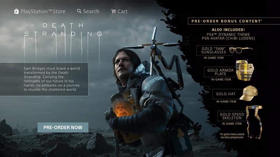 Death Stranding: Pre-Order disponibile su PS Store