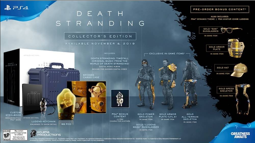 Death Stranding: ecco i contenuti della Limited