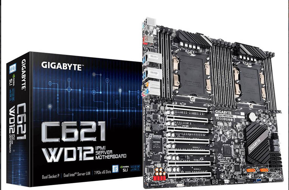 Gigabyte motherboard dual Xeon C621-WD12-IPMI