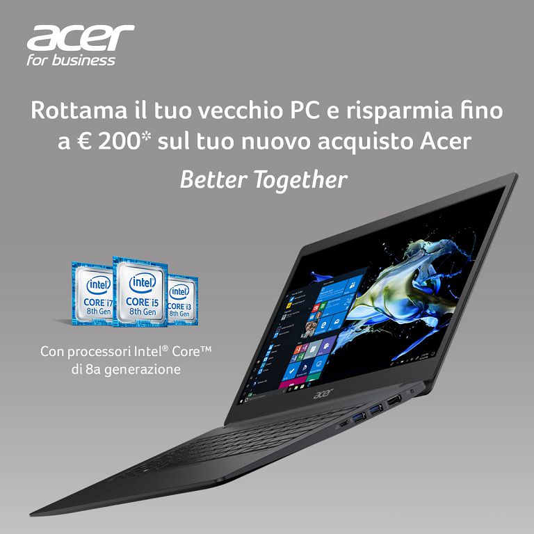 ACER rottama il tuo portatile con TRADE IN