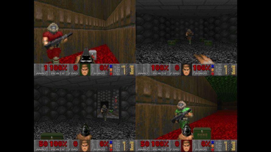 Doom II split screen