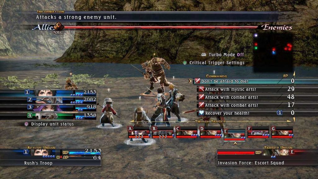 The Last Remnant Remastered battle