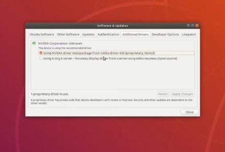 ubuntu nvidia driver