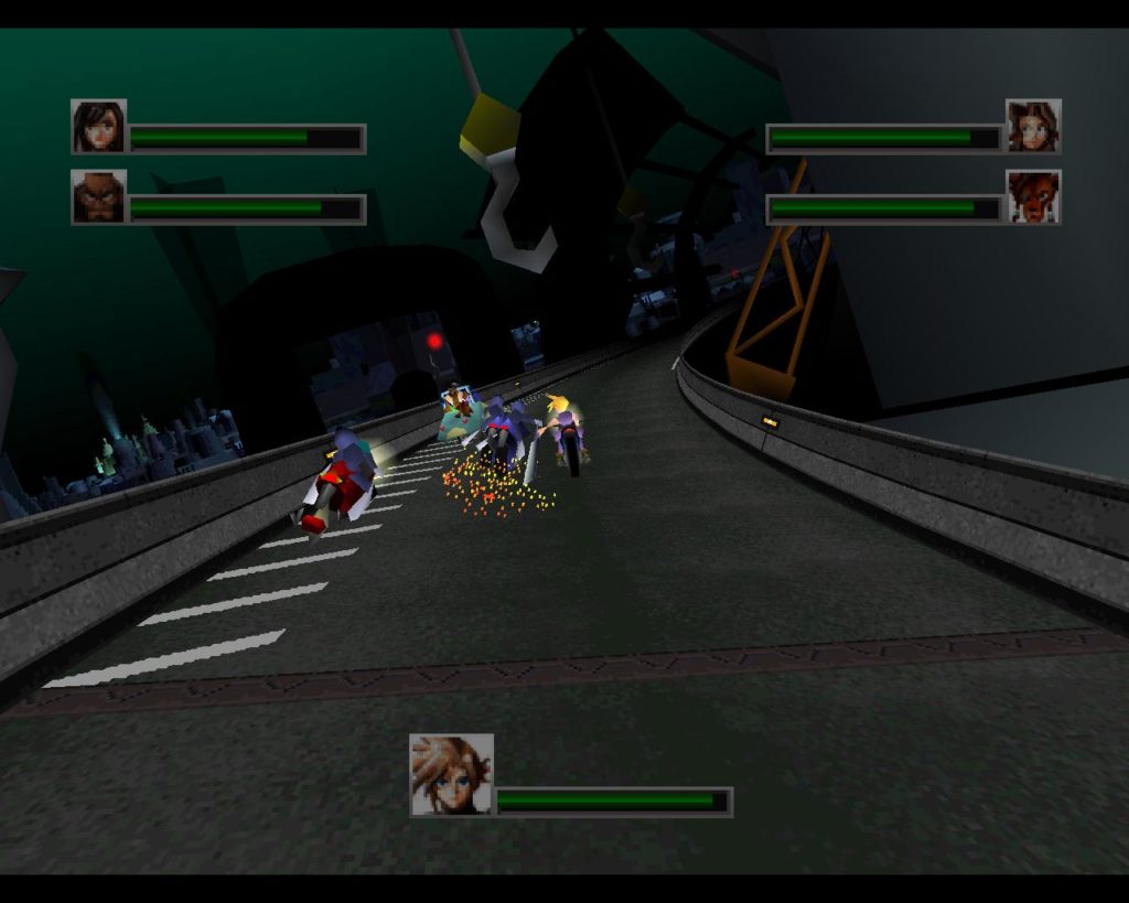 Final Fantasy VII bike chase