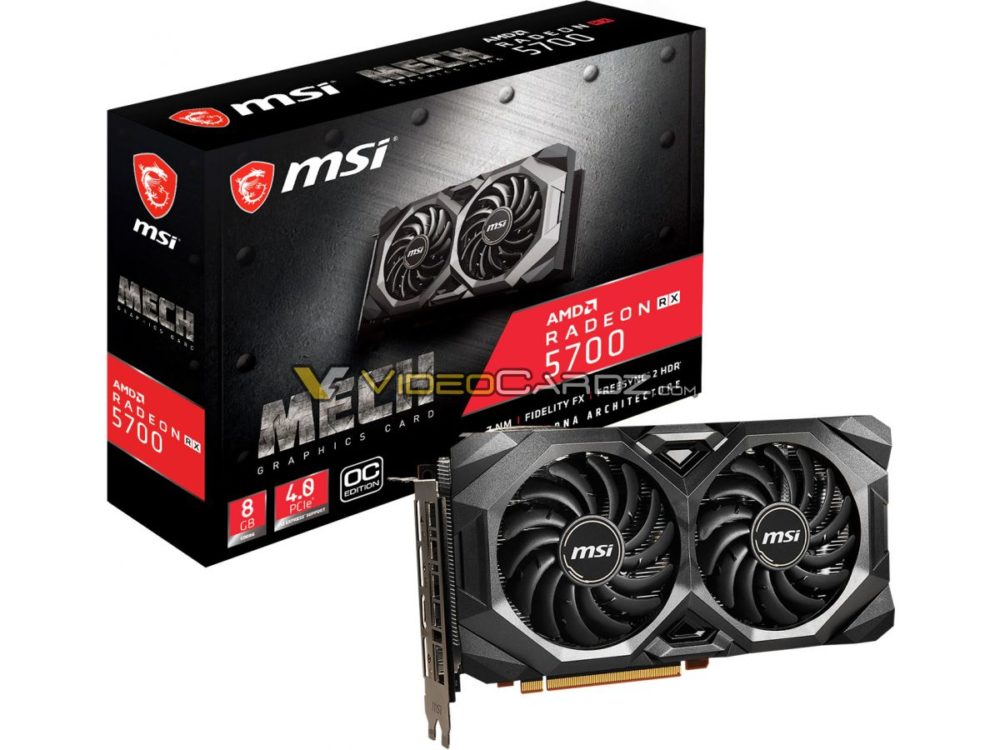 MSI annuncia nuove GPU custom : RX 5700 (XT) Mech