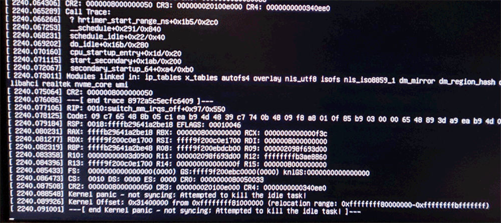 Update firmware risolve problemi di boot con Linux