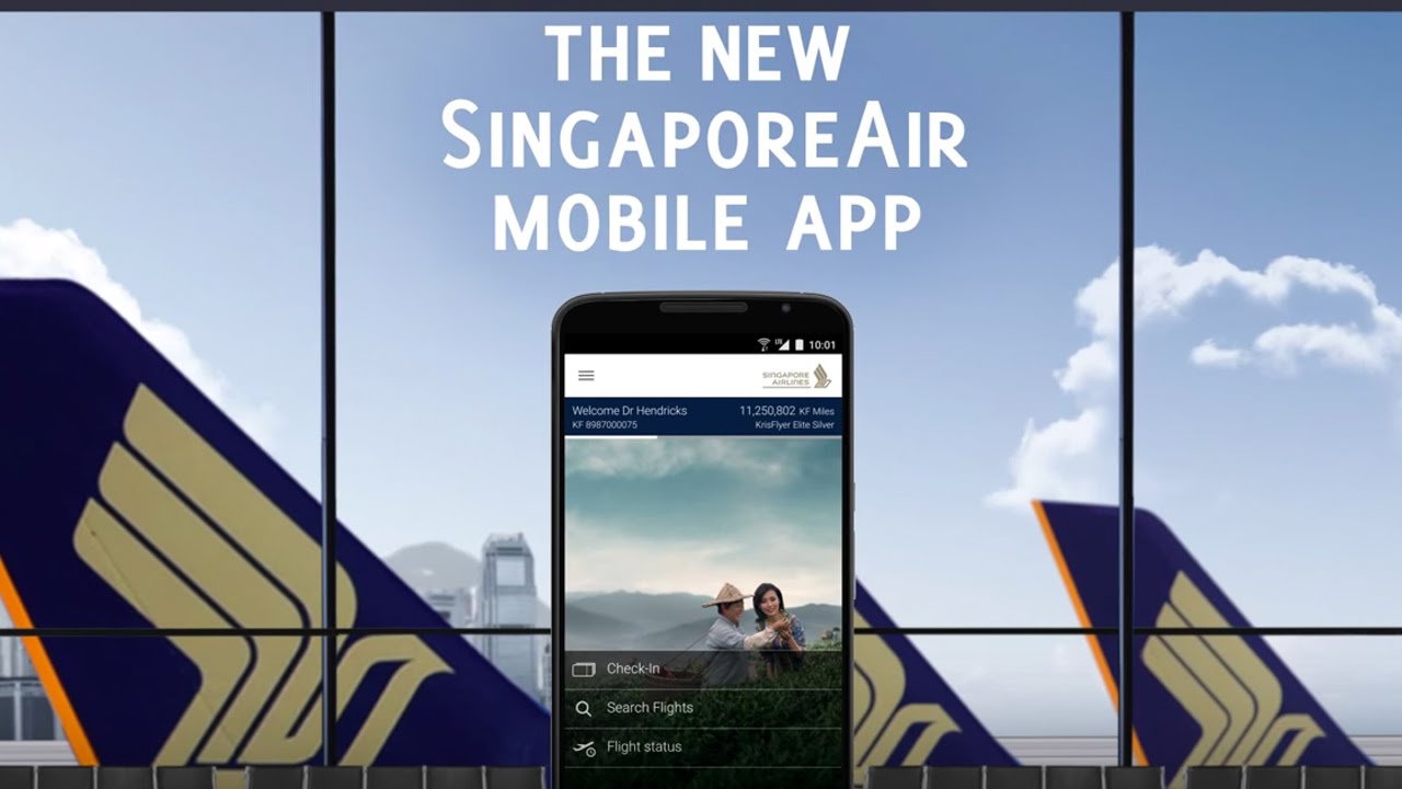 SINGAPORE AIRLINES lancia nuova App Mobile