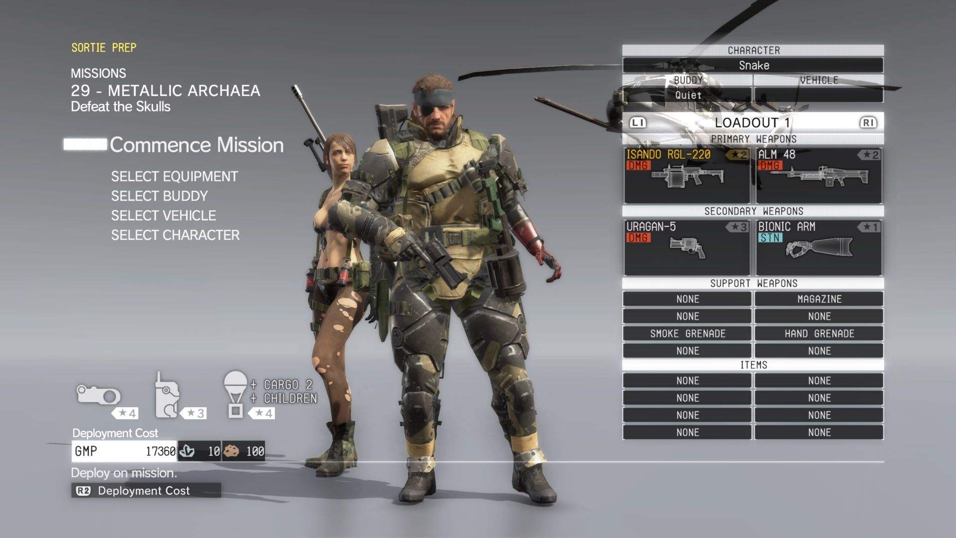 Metal Gear Solid V equipaggiamento missione 29