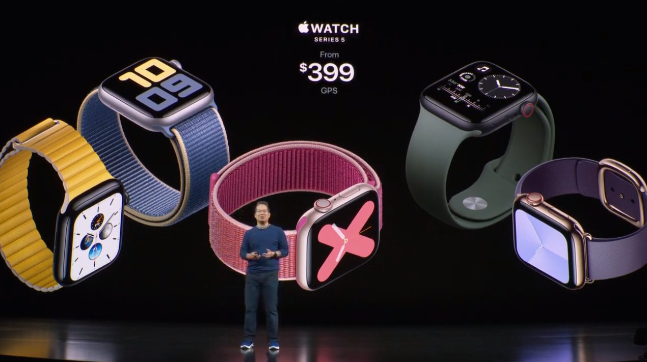 Apple presenta Apple Watch 5