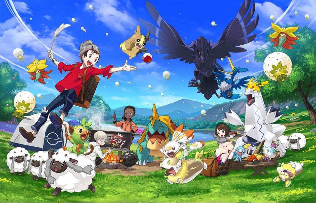 Pokémon Spada Scudo campeggio