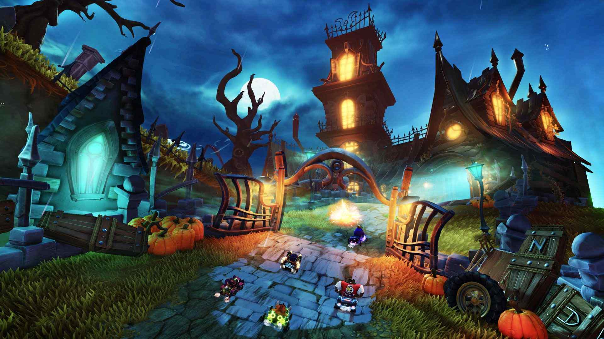CTR Nitro Fueled pista Halloween