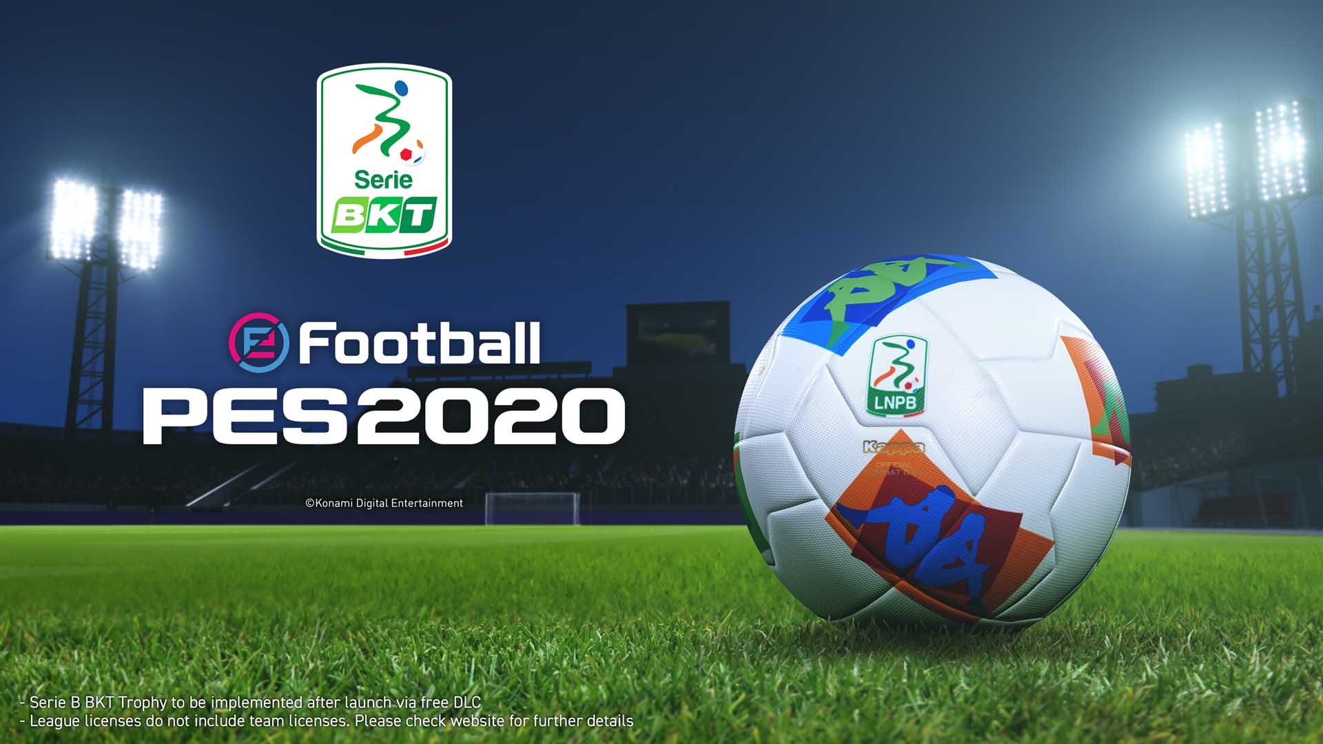 eFootball PES 2020: acquisita licenza Serie B