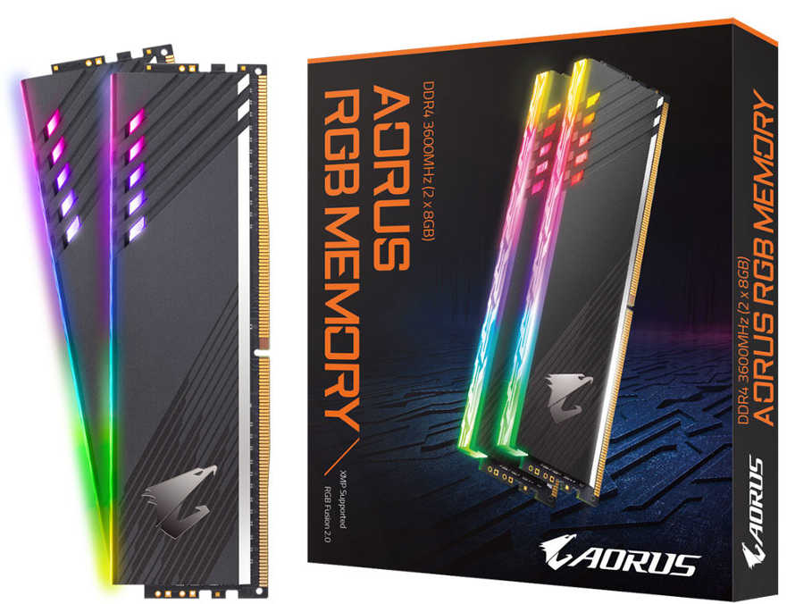 GIGABYTE amplia la famiglia DDR4 RGB AORUS