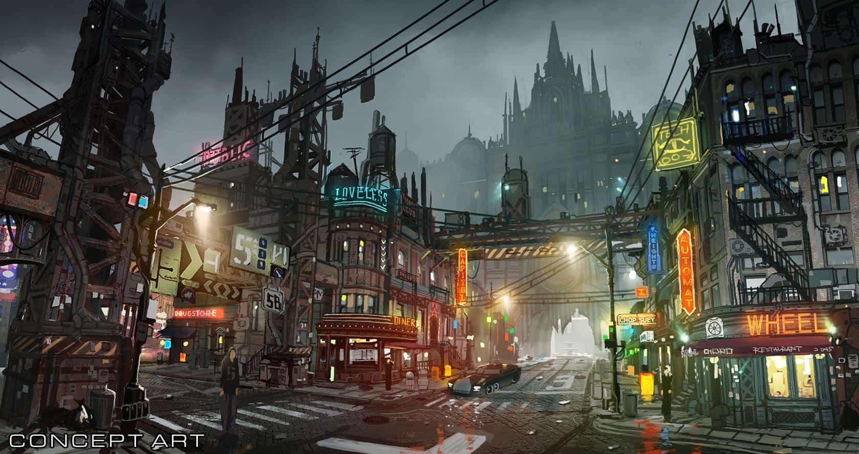 FFVII Remake Midgar street