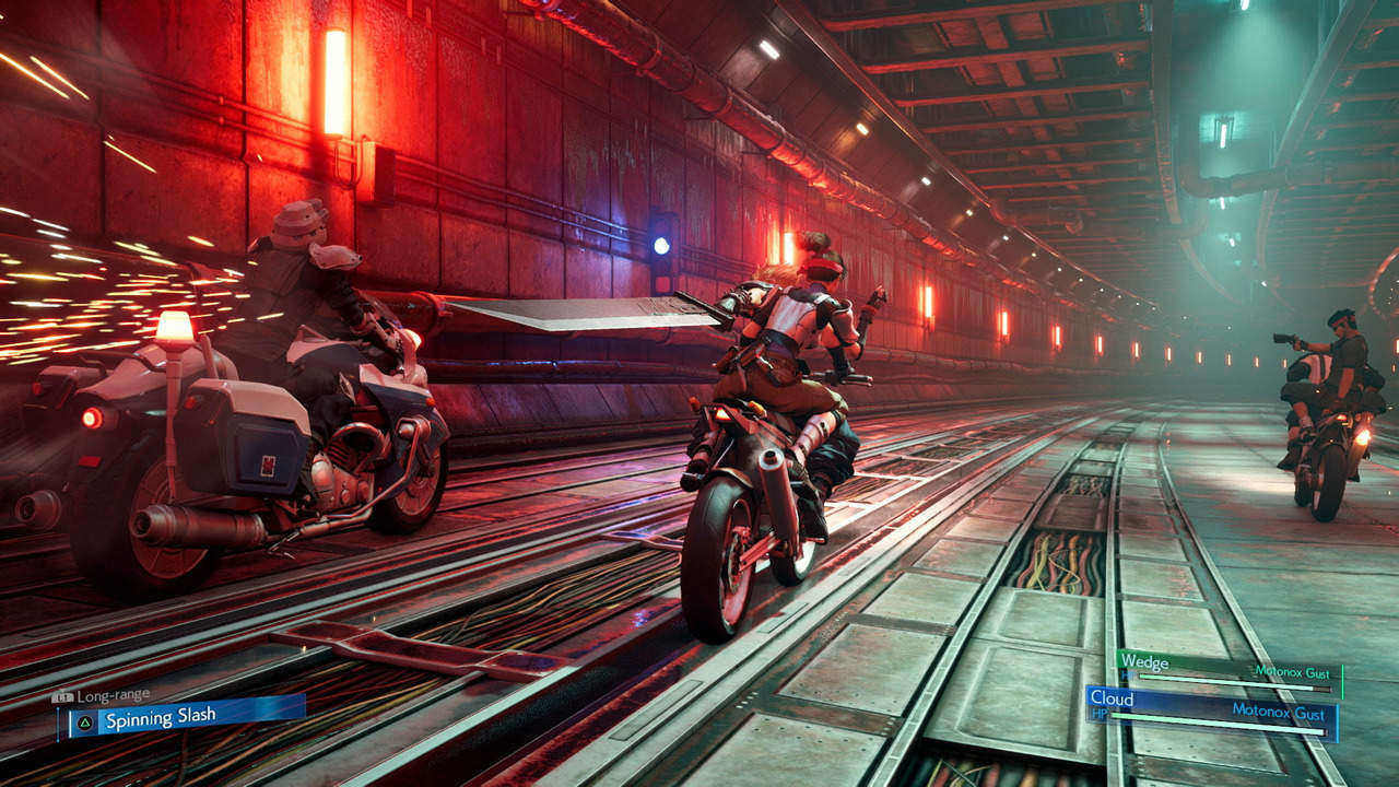 FFVII Remake motorcycle tunnel