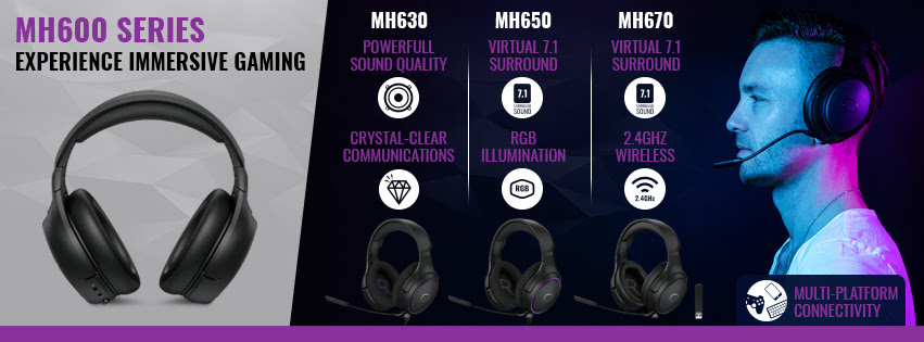 COOLER MASTER presenta tre nuove cuffie gaming