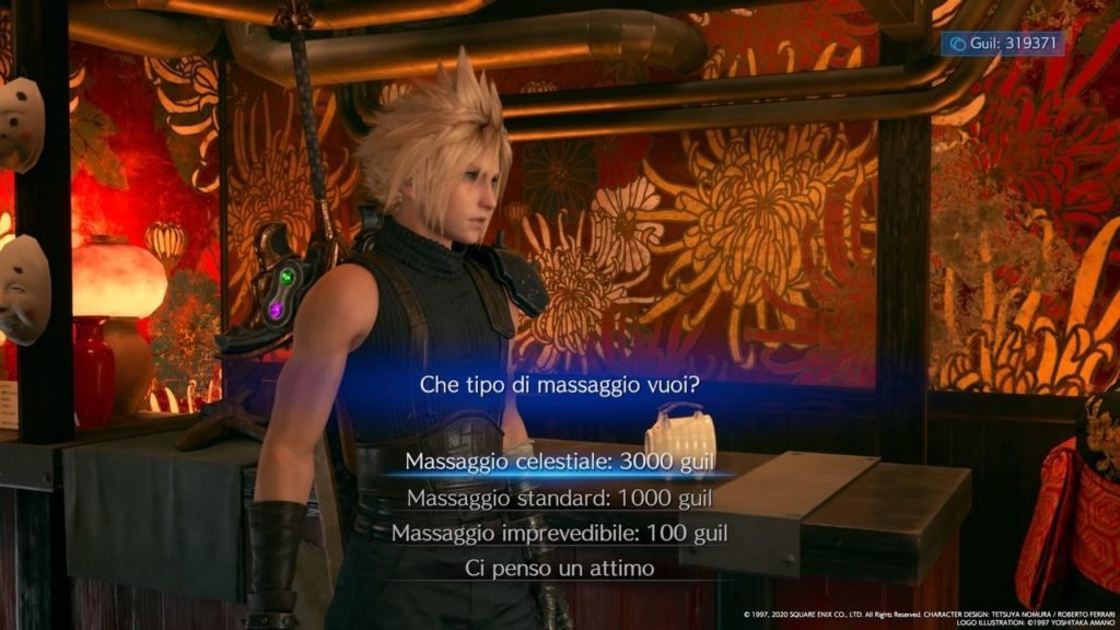 Final Fantasy VII Remake vestito