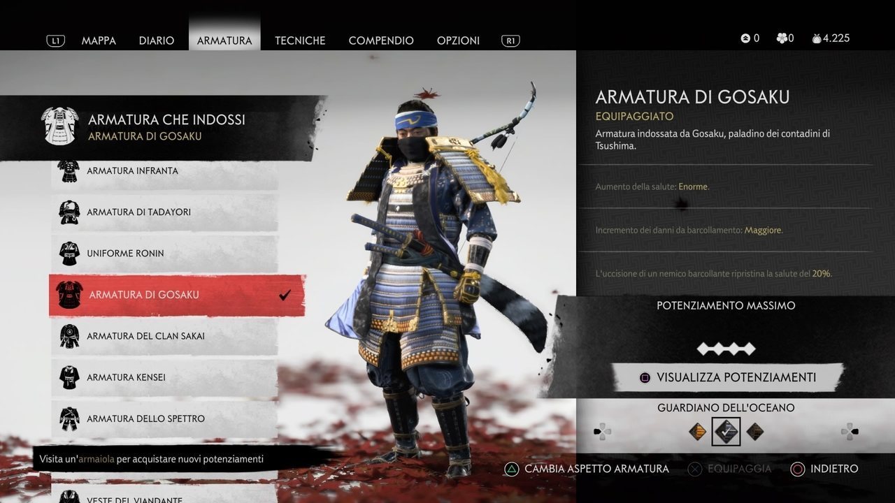 Ghost of Tsushima Cooper Armatura di Gosaku