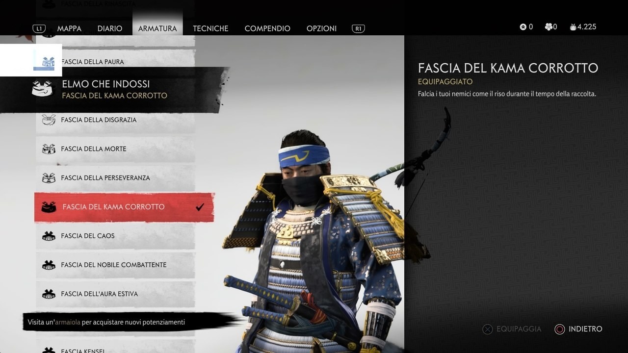 Ghost of Tsushima Cooper Fascia del Kama corrotto