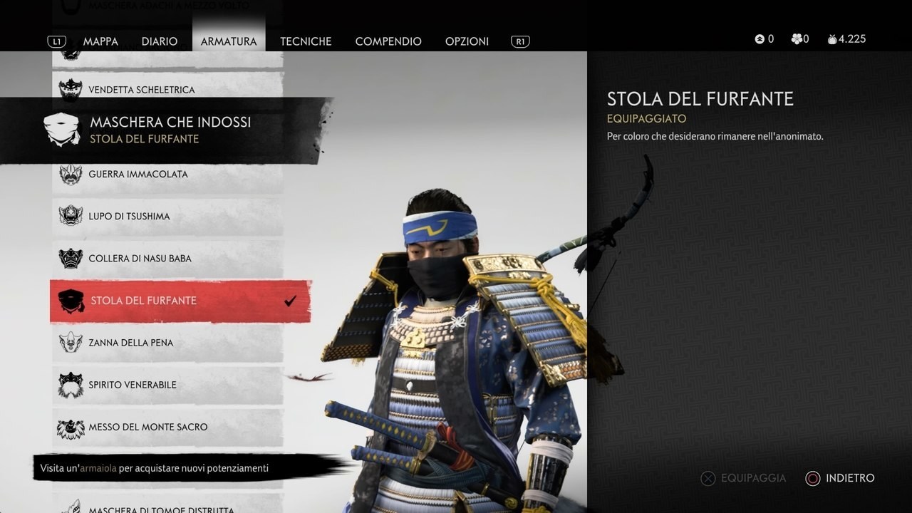 Ghost of Tsushima Cooper Stola del furfante