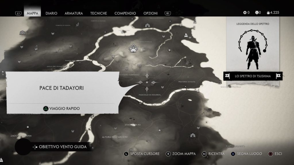 Ghost of Tsushima altare1 mappa