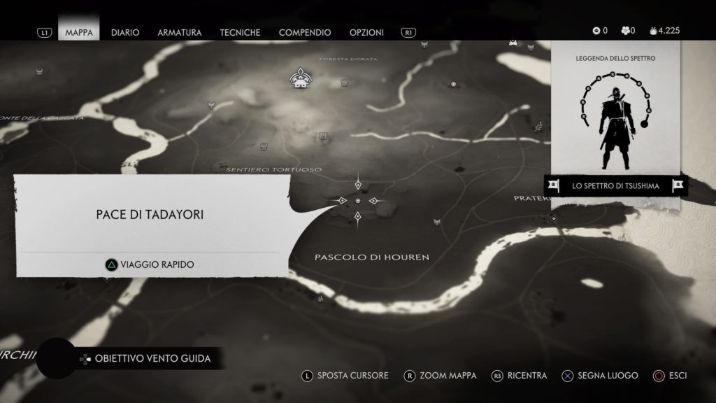 Ghost of Tsushima altare1 mappa