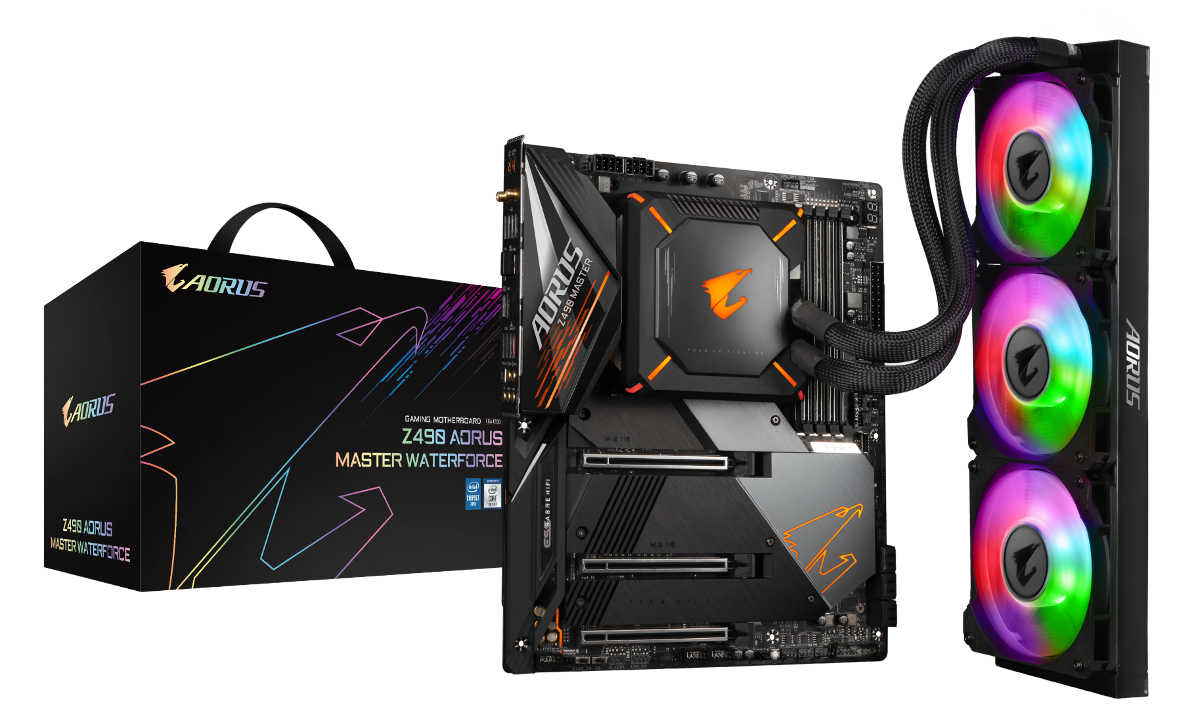 GIGABYTE presenta  Z490  AORUS MASTER WATERFORCE