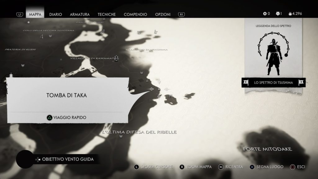 Ghost of Tsushima Tomba di Taka