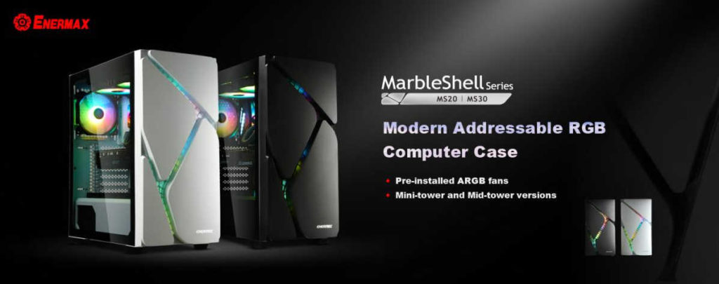 ENERMAX lancia la serie di case MarbleShell - immagine dell'articolo