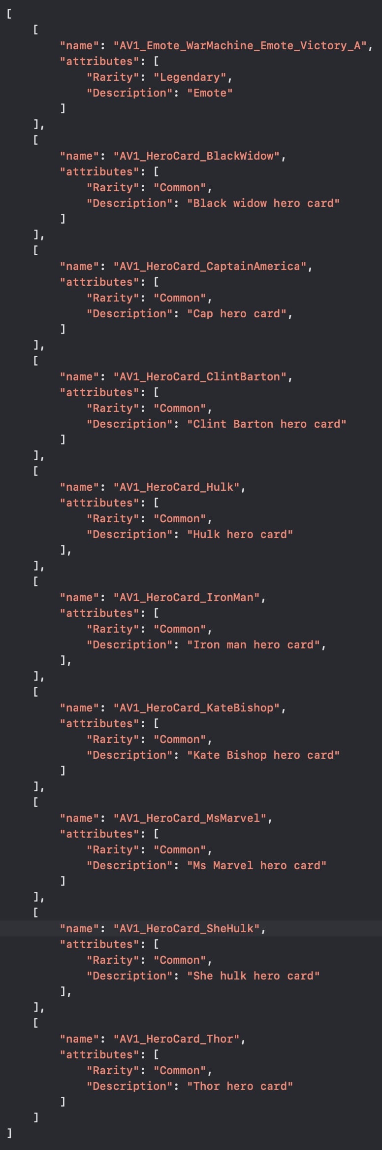 marvel avengers code