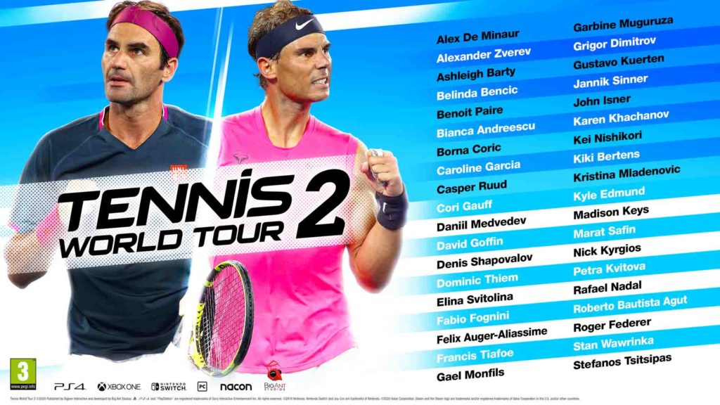 Copertina di Tennis World Tour 2