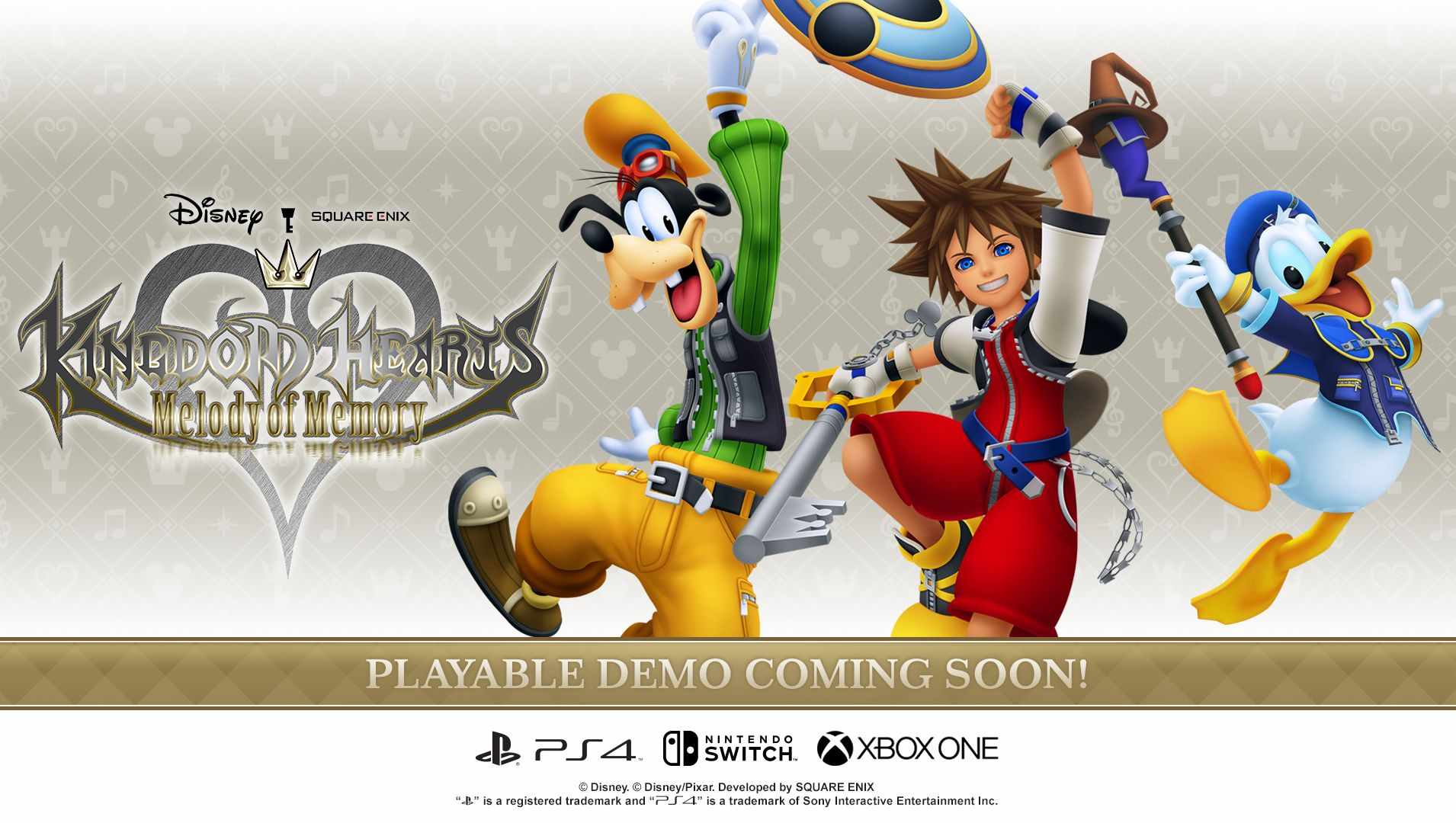 Kingdom Hearts: Melody of Memory, demo a ottobre