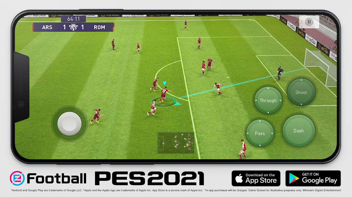 eFootball PES 2021 ora in versione Mobile