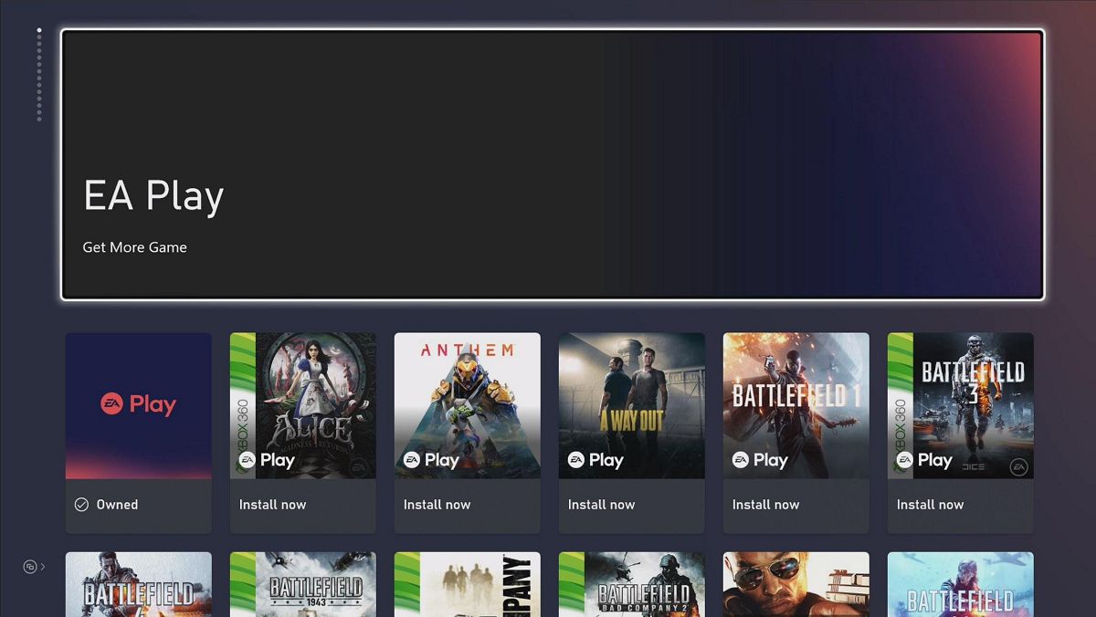 Xbox Game Pass: accessibili i titoli EA Play