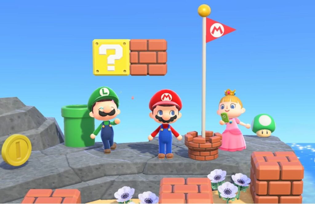 animal crossing super mario