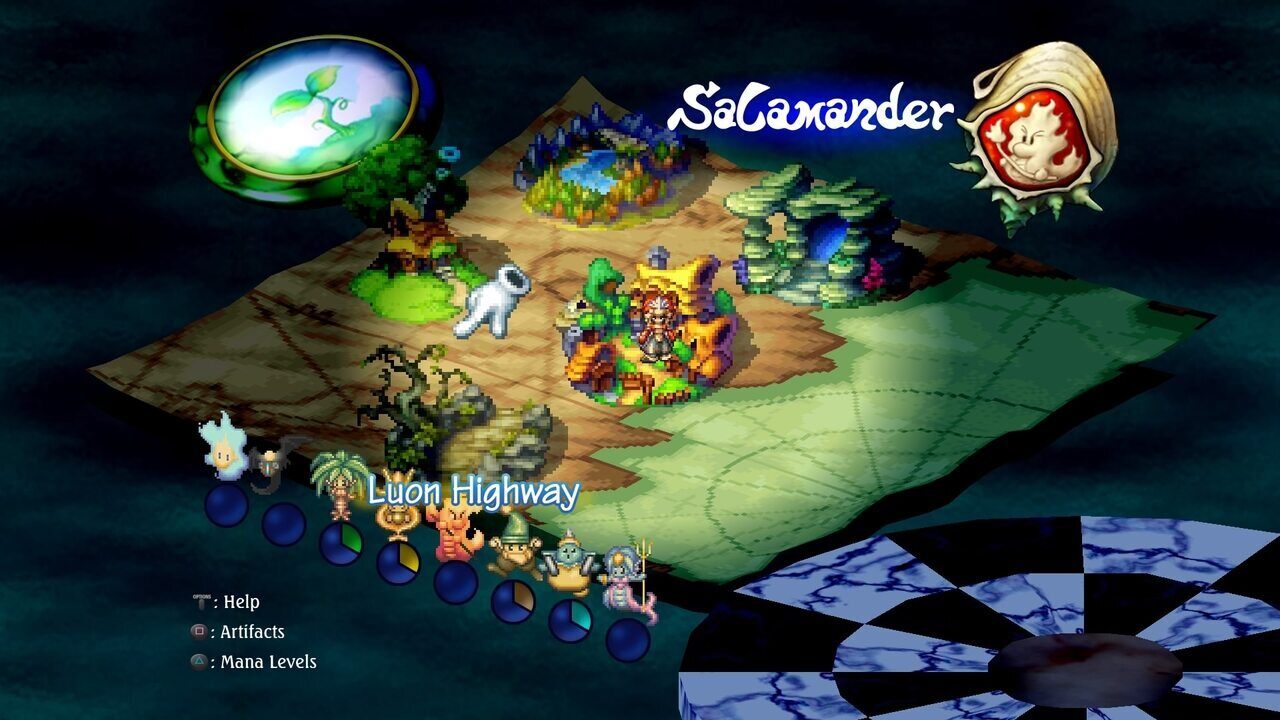 Legend of Mana Remaster map