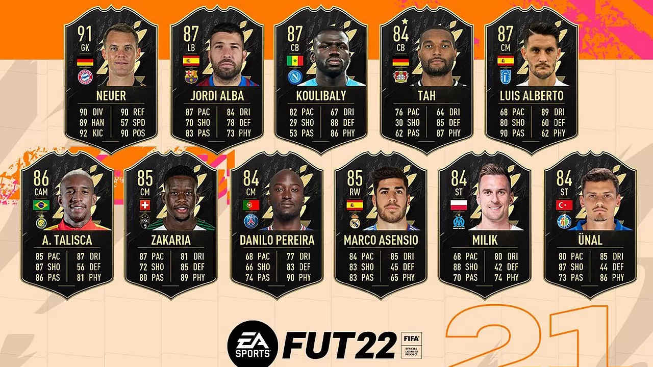 FIFA 22, svelato il Team of The Week numero 21