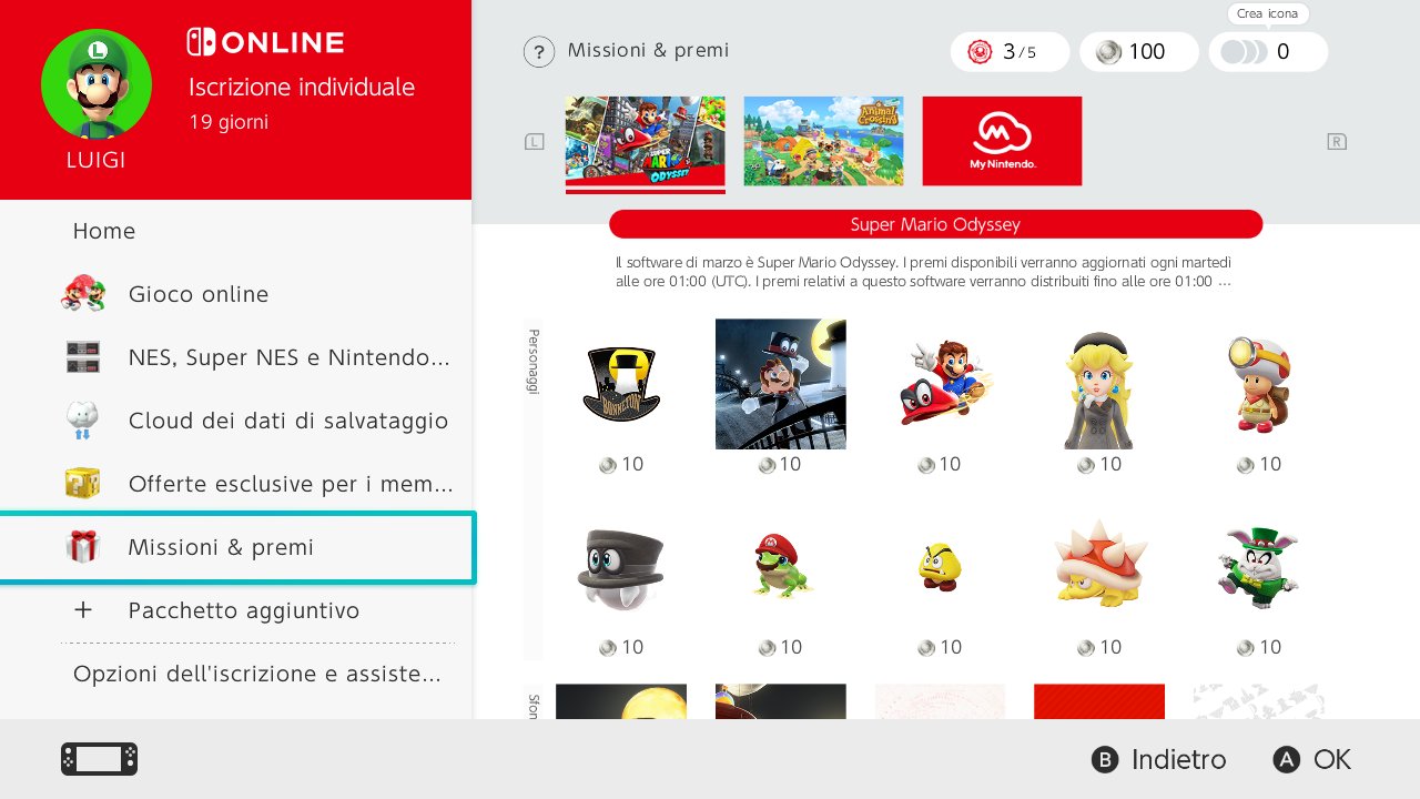 Nintendo Switch Online: Bonus per gli iscritti