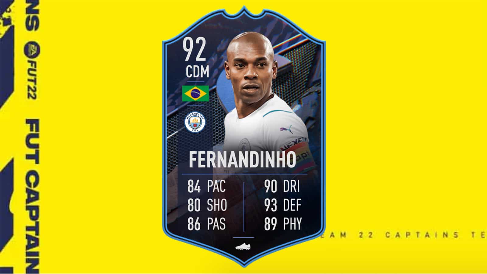 FIFA 22, disponibile la SBC di Fernandinho Captain