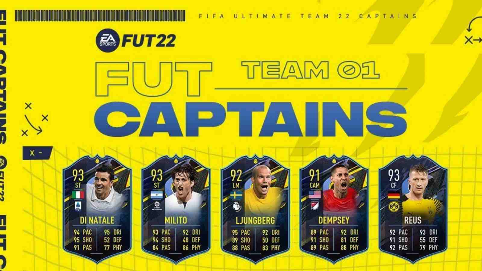 FIFA 22, svelato il team 1 dei FUT Captains