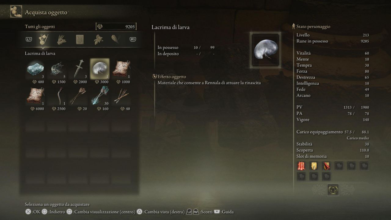 Elden Ring cambiare build