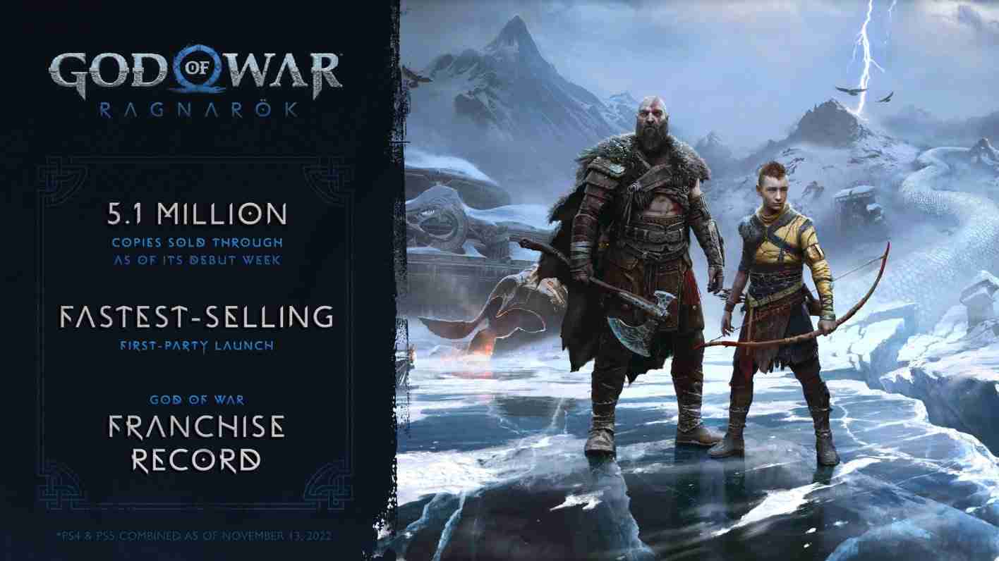 God of War: Ragnarock vendite record