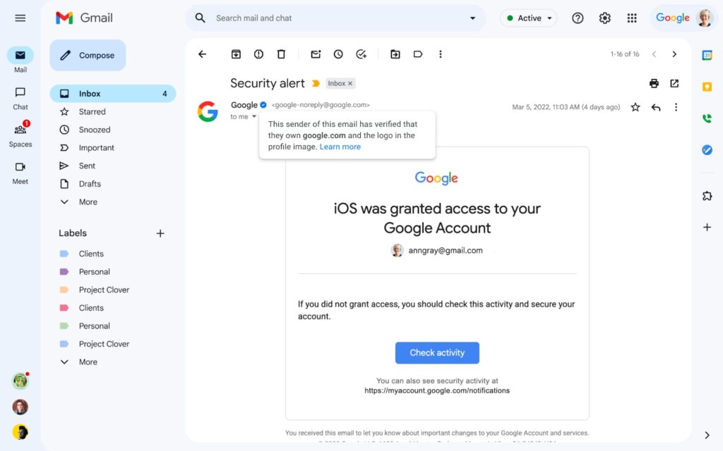 Gmail avrà le spunte blu