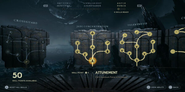 Star wars jedi survivor force skill