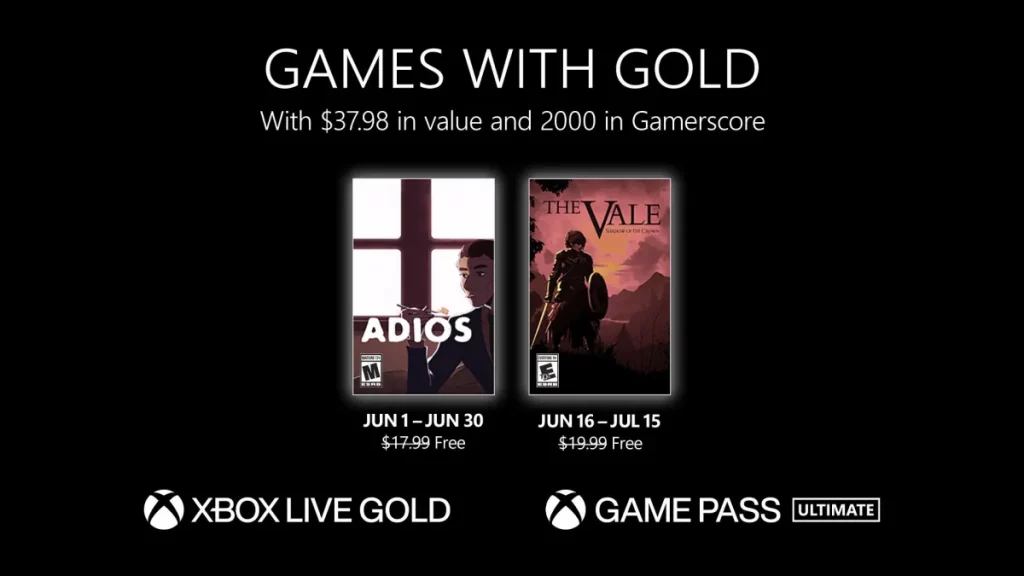 games with gold giugno