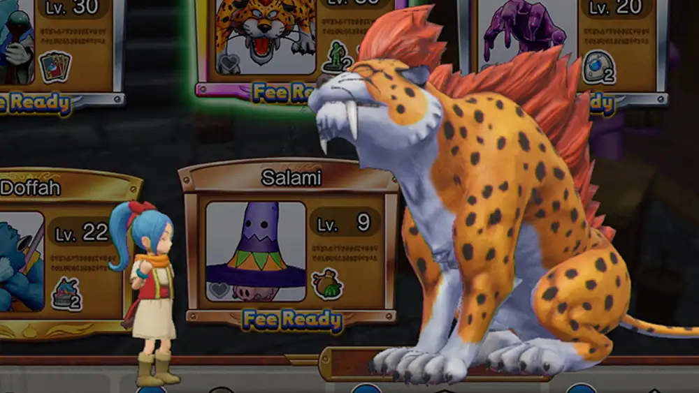 dragon quest treasures gameplay mostri team