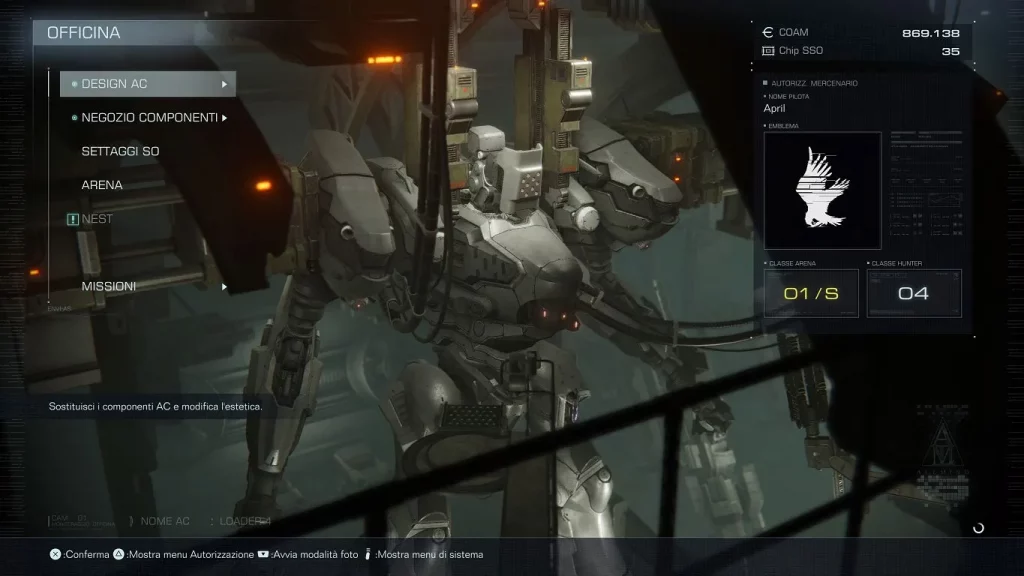 Recensione ARMORED CORE 6 Un altro centro per FROM Gli elementi di personalizzazione sono molteplici
