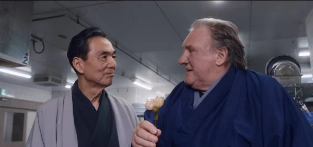 Gli attori (da sx) Kyozo Tagatsuka e Gerard Depardieu ne Umami "Il Sapore della Felicità"